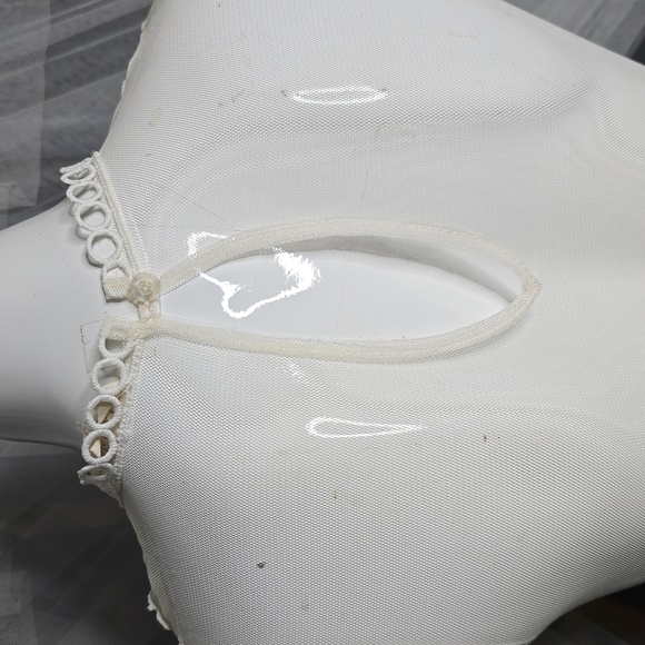 Sheer Mesh Floral Applique Maxi Dress from Love Culture SM Cream - Picture 7 of 7